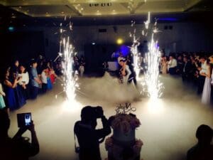 dry ice, wedding, fireworks, sparkle