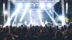 Crowd of people in a concert