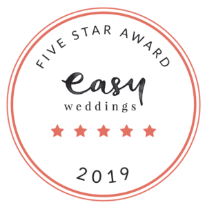 Easy Weddings 2019 Five Star Award