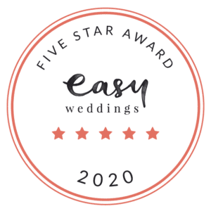 Easy Weddings 2020 Five Star Award